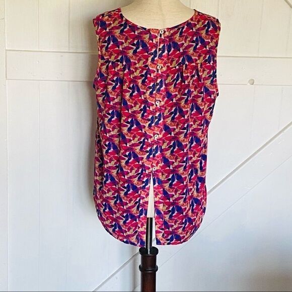 Pixley Stitch Fix Split Back Sleeveless Blouse M - Picture 6 of 10